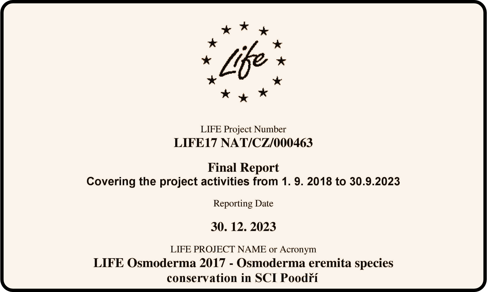 LIFE Osmoderma Final report
